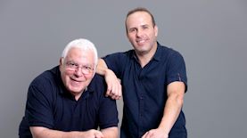 פיני גרשון ואהרל'ה ויסברג, צילום: יובל חן